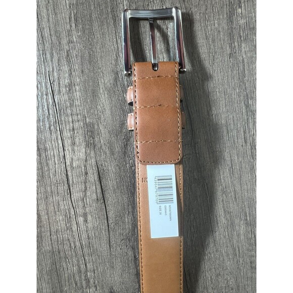 Men’s Size 38 Nordstrom Brown Real Dressy Leather Belt NEW - Picture 7 of 12